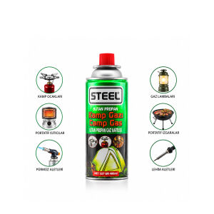STEEL CK-7153 ( PİKNİK & KAMP ) BÜTAN GAZI ( 220GR & 400ML )*48