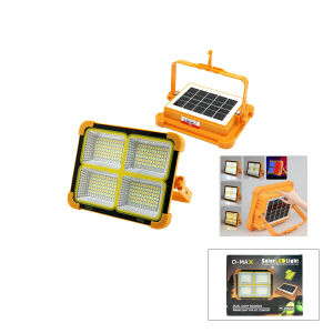 Q-MAX PS-D004A ( IP66 ) GÜNEŞ ENERJİLİ LED IŞIK ( SOLAR ) ( PROJEKTÖR & FENER & POWERBANK ) ( ÇAKARLI ) ( KAMP & DIŞ MEKAN ) (84X4=336LED) (12000mAh)*30