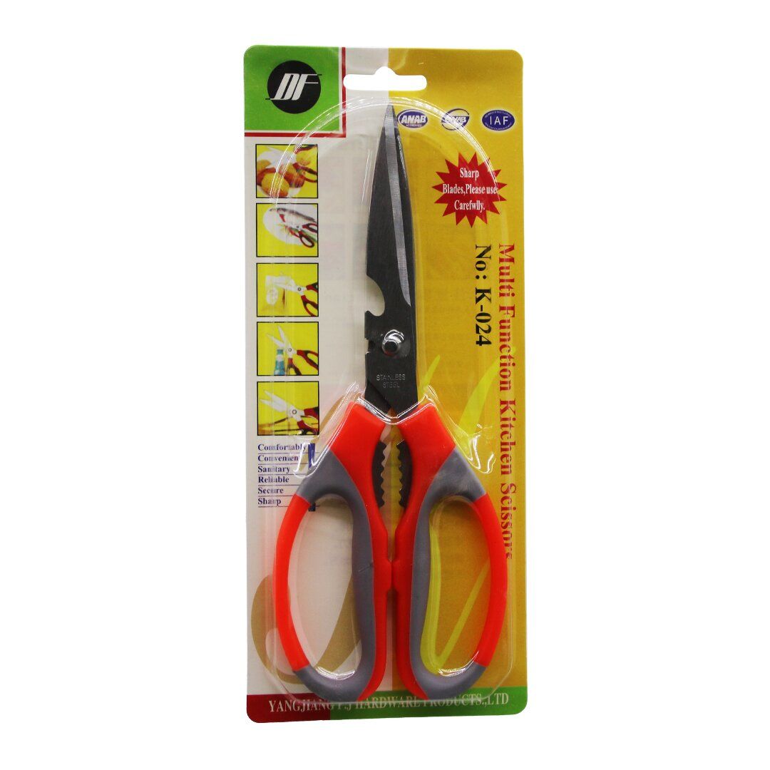 YM DE HENG NO-9340 YAKUT-12544 ( ÇOK AMAÇLI ) MUTFAK MAKASI ( KIRACAK & AÇACAK & MAKAS )*12X12