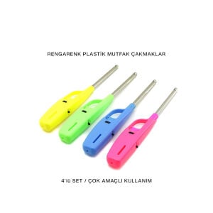 BBQ NEON EFE-404 OCAK MUTFAK ÇAKMAK MC2 (RENKLİ PLASTİK)*15X8