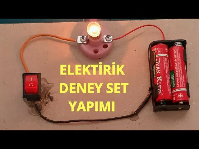 EMİN İŞ EĞİTİMİ ELEKTRİK DENEY SETİ*10X20
