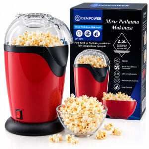 DEMPOWER DP-1011 ( 2.5L ) ( ELEKTRİKLİ SICAK HAVA ) MISIR PATLATMA MAKİNESİ*24