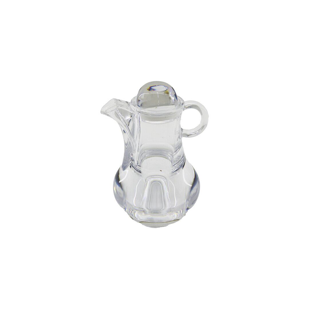 İBİCO İ22-167 -8016 ( MİNİ=50ML ) ( DEMLİK  MODELİ ) ( AKRİLİK ) YAĞDANLIK ( ŞEFFAF ) ( SİRKELİK & SOSLUK )*12X6