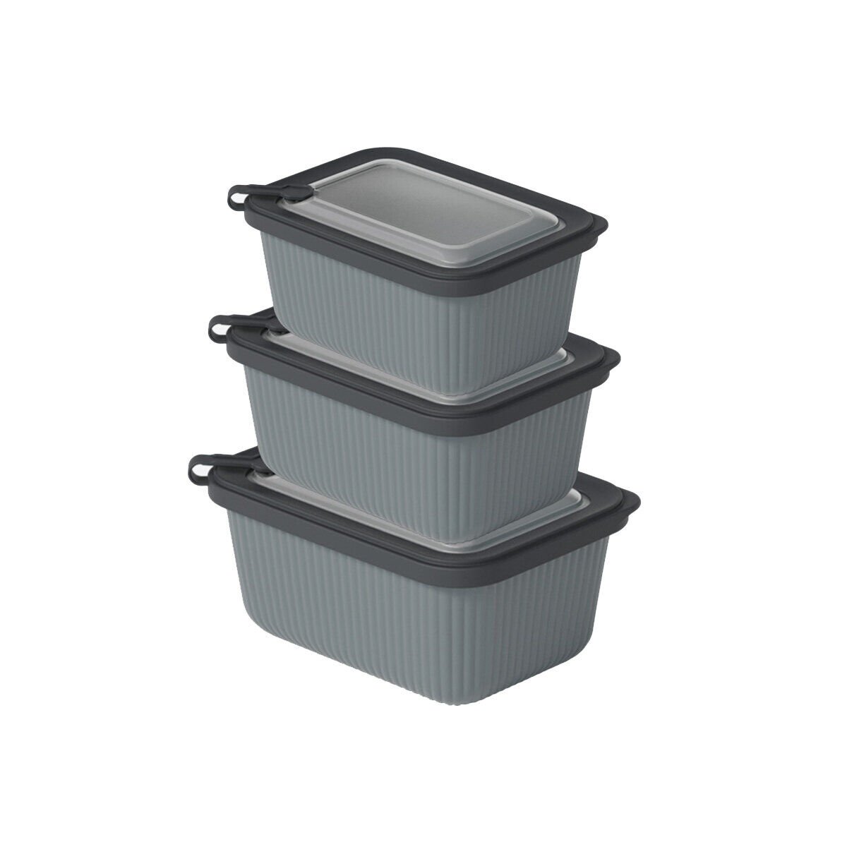 DÜNYA-30946-999 MİKRO LİNE ( 3PCS = 600-1100-1800ML ) ( DİKDÖRTGEN ) PLASTİK SAKLAMA KABI SET ( MİKRODALGA KULLANILABİLİR )*12=K