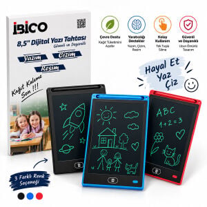 İBİCO İ11-012 ( 8.5'' ) ( DİJİTAL) YAZI TAHTASI TABLET ( YAZIM & ÇİZİM & RESİM ) ( PİLLİ ) ( LCD WRİTİNG TABLET )*200