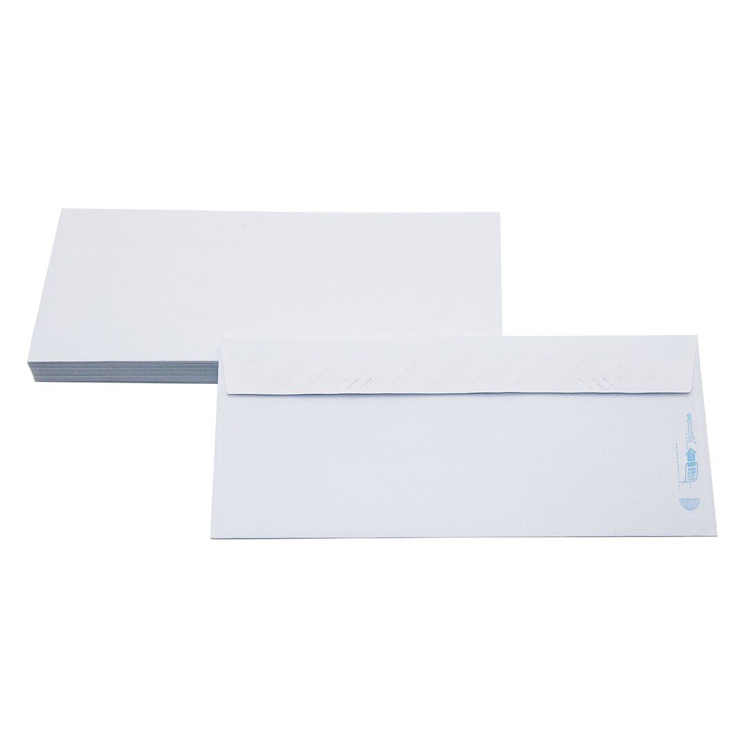 ASİL DOĞAN SA-083621 ( BEYAZ ) ( DÜZ PENCERESİZ ) DİPLOMAT ZARF 90GR.( 105X240MM ) ( 500LÜ )*1X10