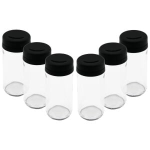 URAS S-00107 KITCHEN BOUTIQUE ( 6PCS ) ( CAM & 225ML ) BAHARATLIK & TUZLUK ( PLASTİK KAPAK )*1