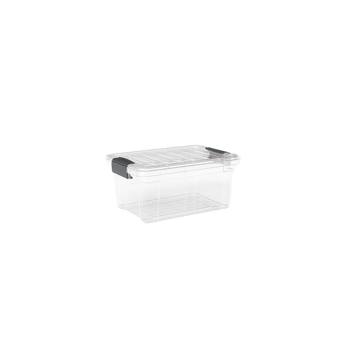 DÜNYA DP-33110-102 ( 1LT ) ( ŞEFFAF ) ÇOK AMAÇLI SAKLAMA KUTUSU & ORGANİZER ( KİLİTLİ KAPAK ) ( 118X170X84MM )*36=K