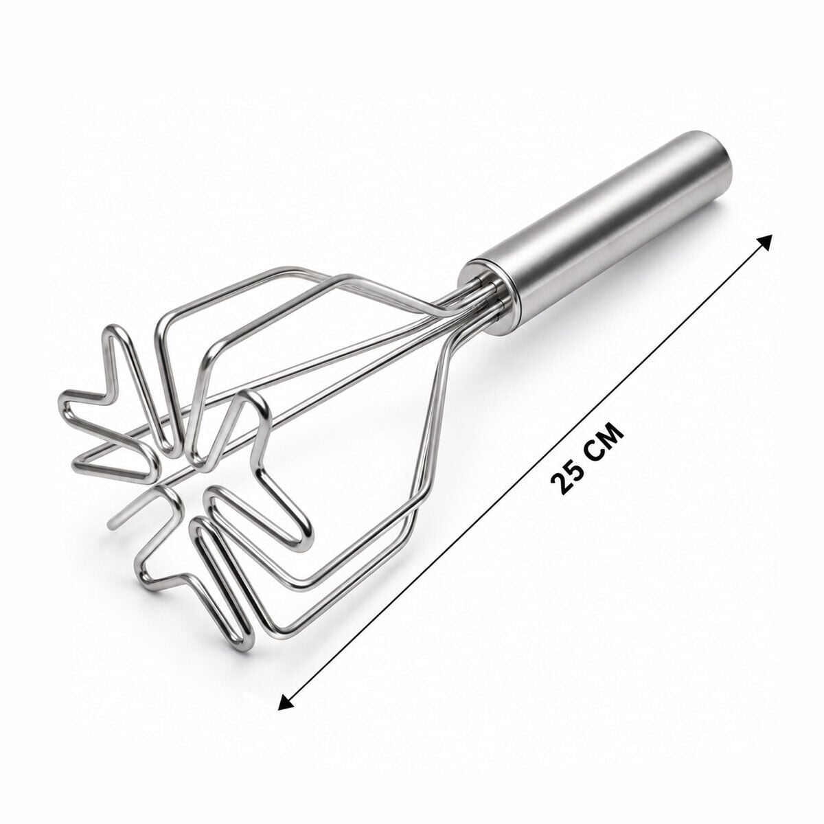 İBİCO İ22-414 ( KALP ŞEKİL ) ( ÇAP: 9CM ) ( KROM SAPLI=12CM ) ( METAL ) PATATES EZİCİ ( TOPLAM UZUNLUK: 26CM )*72