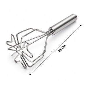 İBİCO İ22-414 ( KALP ŞEKİL ) ( ÇAP: 9CM ) ( KROM SAPLI=12CM ) ( METAL ) PATATES EZİCİ ( TOPLAM UZUNLUK: 26CM )*72