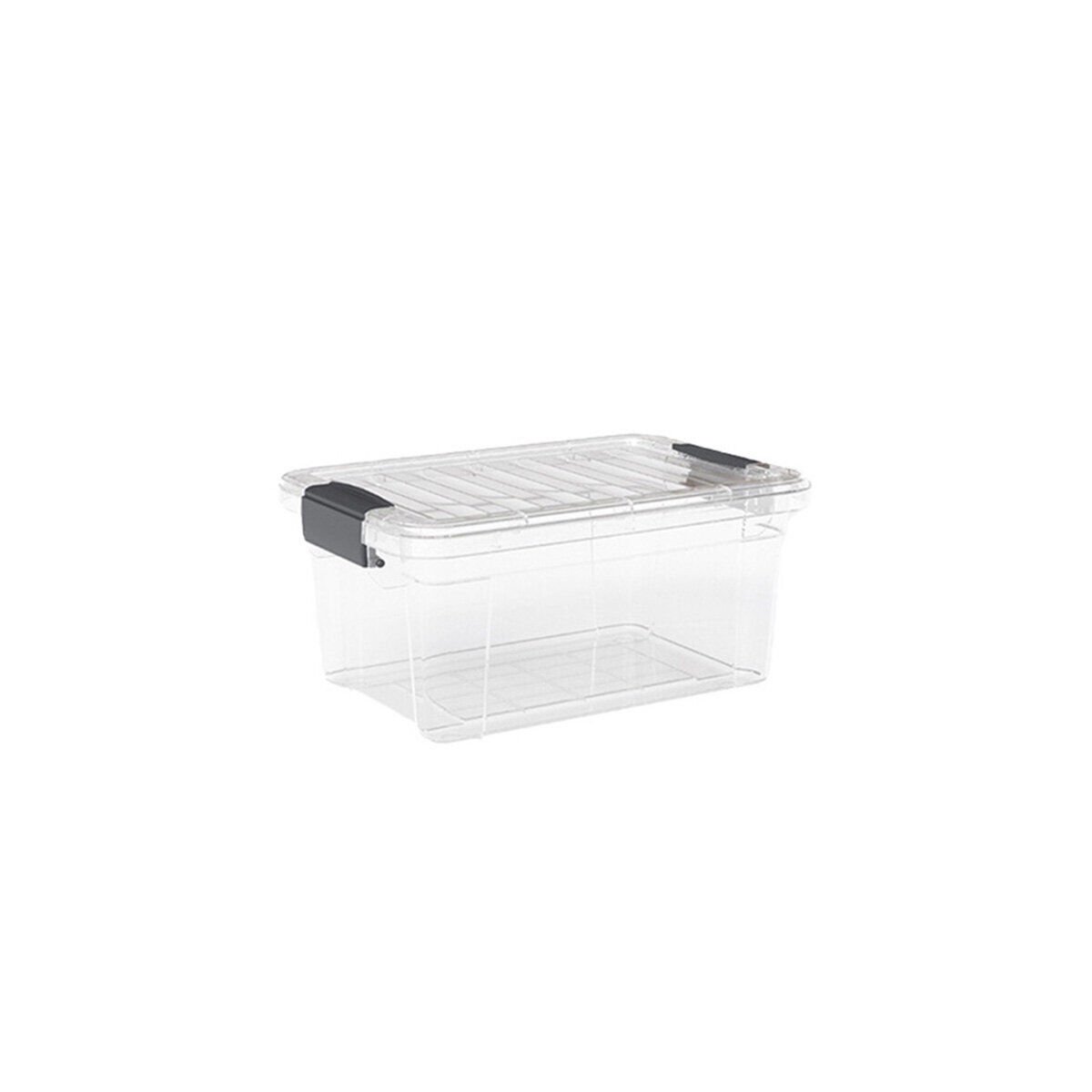 DÜNYA DP-33113-102 ( 6.25LT ) ( ŞEFFAF ) ÇOK AMAÇLI SAKLAMA KUTUSU & ORGANİZER ( KİLİTLİ KAPAK ) ( 210X305X145MM )*12=K