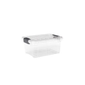 DÜNYA DP-33113-102 ( 6.25LT ) ( ŞEFFAF ) ÇOK AMAÇLI SAKLAMA KUTUSU & ORGANİZER ( KİLİTLİ KAPAK ) ( 210X305X145MM )*12=K