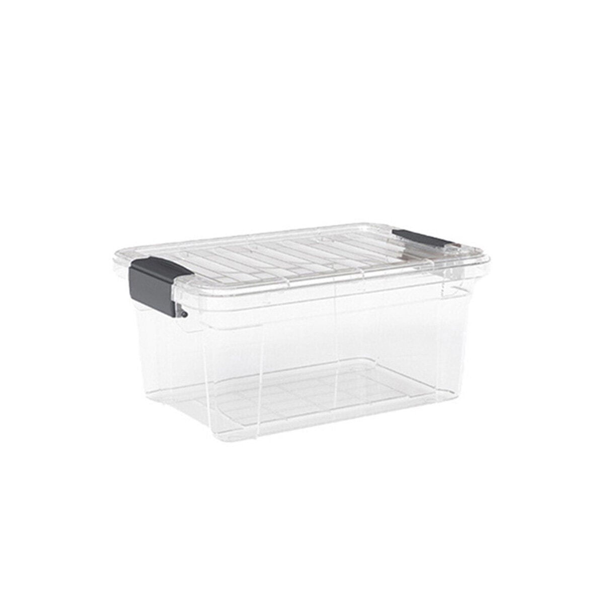 DÜNYA DP-33116-102 ( 34LT ) ( ŞEFFAF ) ÇOK AMAÇLI SAKLAMA KUTUSU & ORGANİZER ( KİLİTLİ KAPAK ) ( 361X526X236MM )*8=K