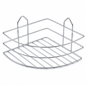 K13-096 ( TEK KATLI & ÜÇGEN ) ( KROM ) ( METAL ) BANYO KÖŞELİK & DUŞKABİN RAF*60