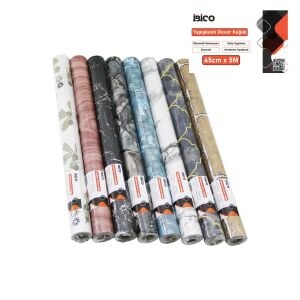İBİCO İ13-072 ( 5MT X 45CM ) MİX DESENLİ FOLYO DUVAR KAĞIT ( KENDİNDEN YAPIŞKANLI & EKO DEKORASYON & DAYANIKLI )*60