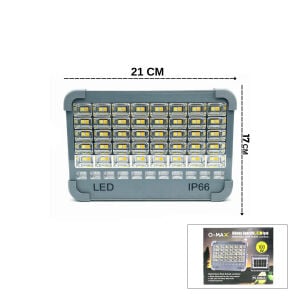 Q-MAX PS-D002A (IP66) GÜNEŞ ENERJİLİ LED IŞIK ( SOLAR ) (PROJEKTÖR & POWERBANK) (ÇAKARLI) (KAMP & DIŞ MEKAN)*30