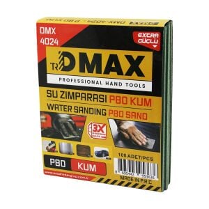DMAX DMX-4024 ( P80 KUM ) ( KAĞIT ) ( SU ZIMPARASI ) ( 230X280MM ) ( KULLANIM= BOYA - METAL - AHŞAP - OTO )*100X10