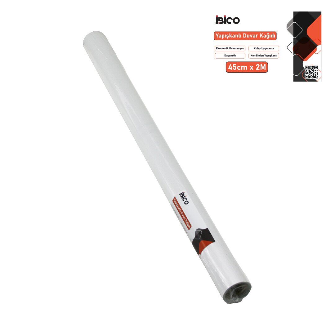 İBİCO İ13-073 ( 2MT X 45CM )( BEYAZ SADE )( TEZGAH ÜSTÜ ) FOLYO STİCKER & DUVAR KAĞIT ( KENDİNDEN YAPIŞKANLI & EKO DEKORASYON & DAYANIKLI )*120