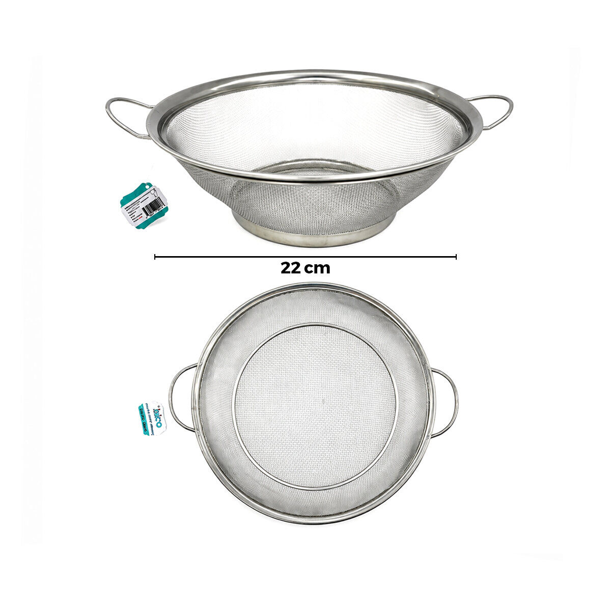 İBİCO İ22-415 ( 22CM ) ( METAL KULPLU ) TEL SEPET SÜZGEÇ*100