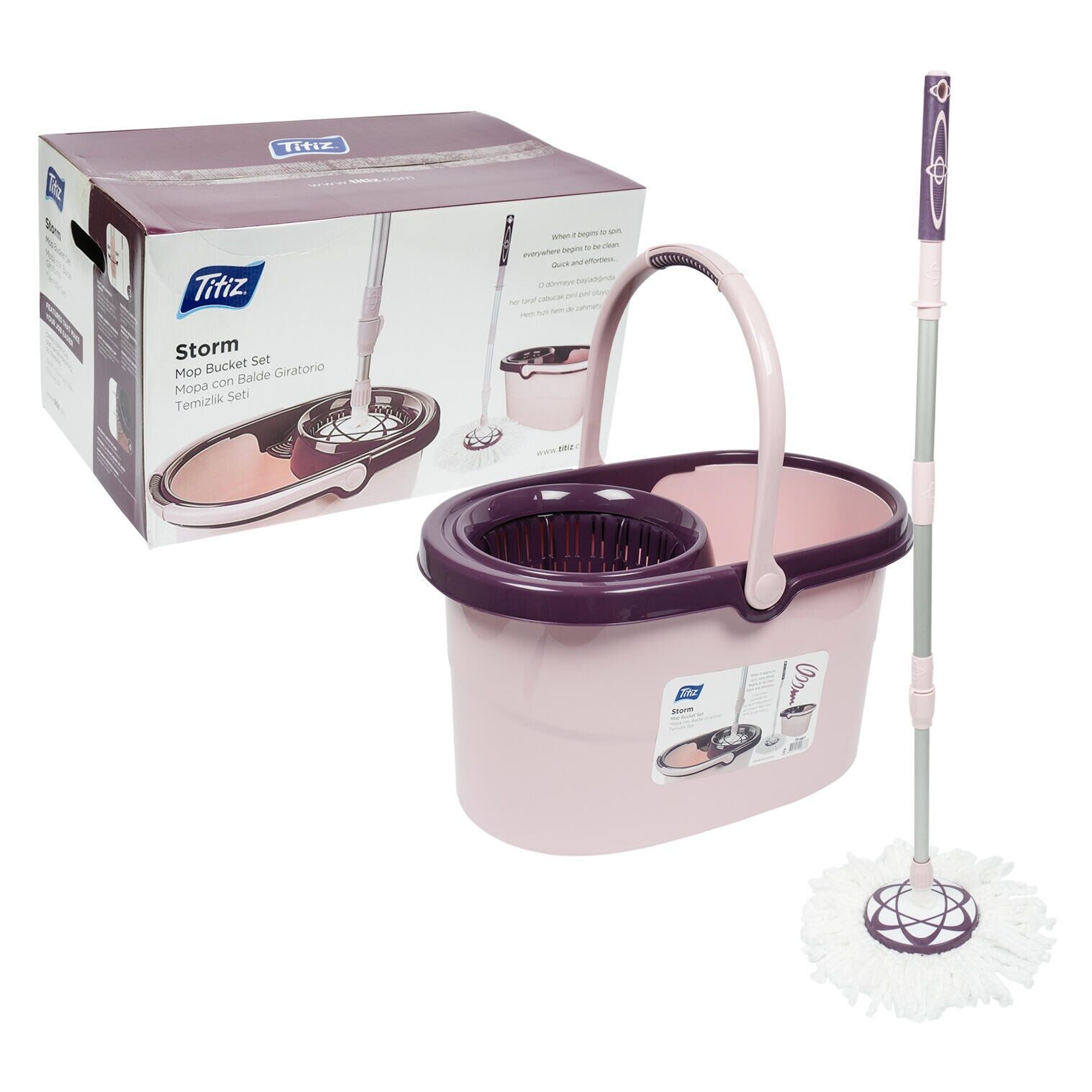 TİTİZ TP-667 STORM OTOMATİK MOP TEMİZLİK KOVASI 10LT*1