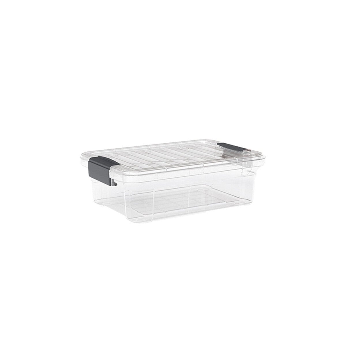 DÜNYA DP-33104-102 ( 7LT ) ( ŞEFFAF ) ÇOK AMAÇLI SAKLAMA KUTUSU & ORGANİZER ( KİLİTLİ KAPAK ) ( 360X250X115MM )*12=K