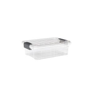 DÜNYA DP-33104-102 ( 7LT ) ( ŞEFFAF ) ÇOK AMAÇLI SAKLAMA KUTUSU & ORGANİZER ( KİLİTLİ KAPAK ) ( 360X250X115MM )*12=K