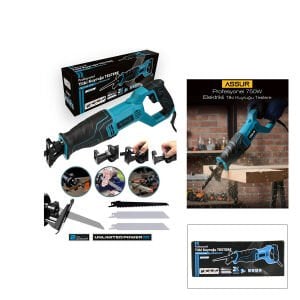 PROFESYONEL ASR-615 ( MAVİ ) ( TİLKİ KUYRUĞU ) ELEKTRİKLİ TESTERE ( 230V ) ( 0-2800 RPM )*6