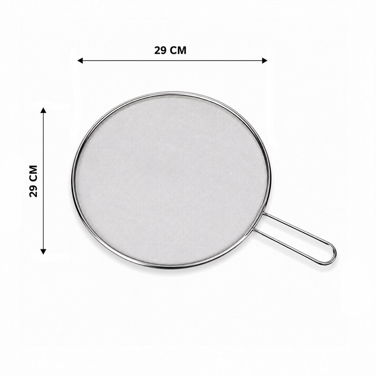 İBİCO İ22-425 ( LUX & KROM ) ( SAPLI ) ( 29CM ) TEL YAĞ SIÇRATMAZ ( METAL ÇERÇEVE & SAP ) ( SAP=17CM )*12X12