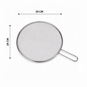 İBİCO İ22-425 ( LUX & KROM ) ( SAPLI ) ( 29CM ) TEL YAĞ SIÇRATMAZ ( METAL ÇERÇEVE & SAP ) ( SAP=17CM )*12X12