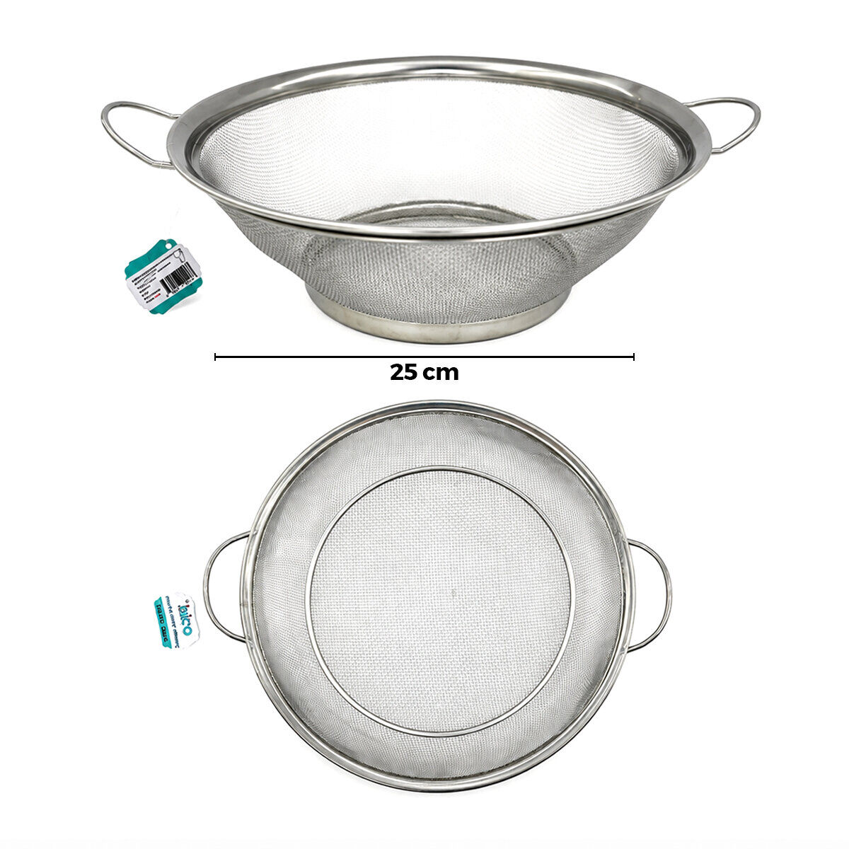 İBİCO İ22-416 ( 25CM ) ( METAL KULPLU ) TEL SEPET SÜZGEÇ*100