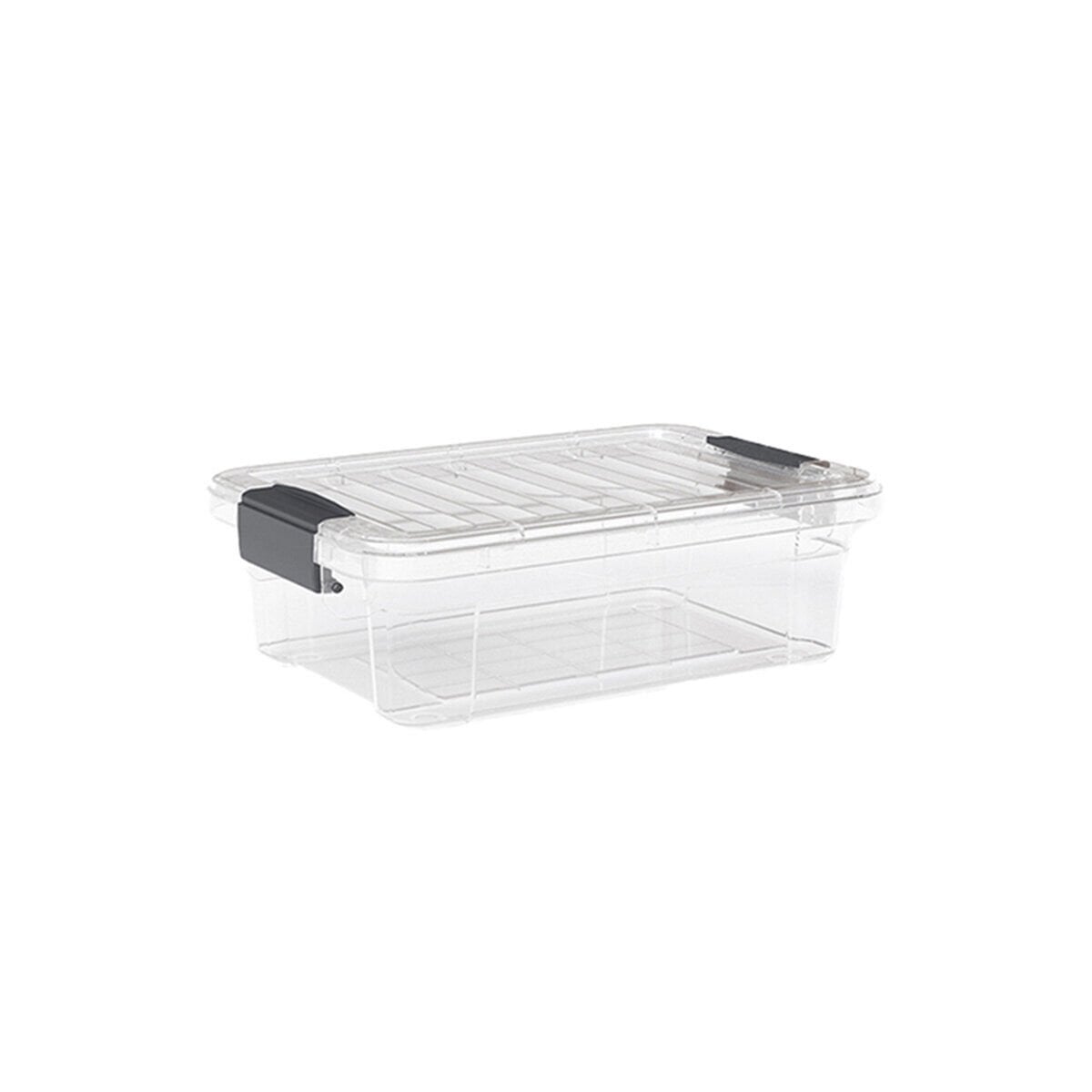 DÜNYA DP-33106-102 ( 21.5LT ) ( ŞEFFAF ) ÇOK AMAÇLI SAKLAMA KUTUSU & ORGANİZER ( KİLİTLİ KAPAK ) ( 525X355X150MM )*12=K