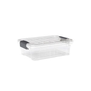 DÜNYA DP-33106-102 ( 21.5LT ) ( ŞEFFAF ) ÇOK AMAÇLI SAKLAMA KUTUSU & ORGANİZER ( KİLİTLİ KAPAK ) ( 525X355X150MM )*12=K