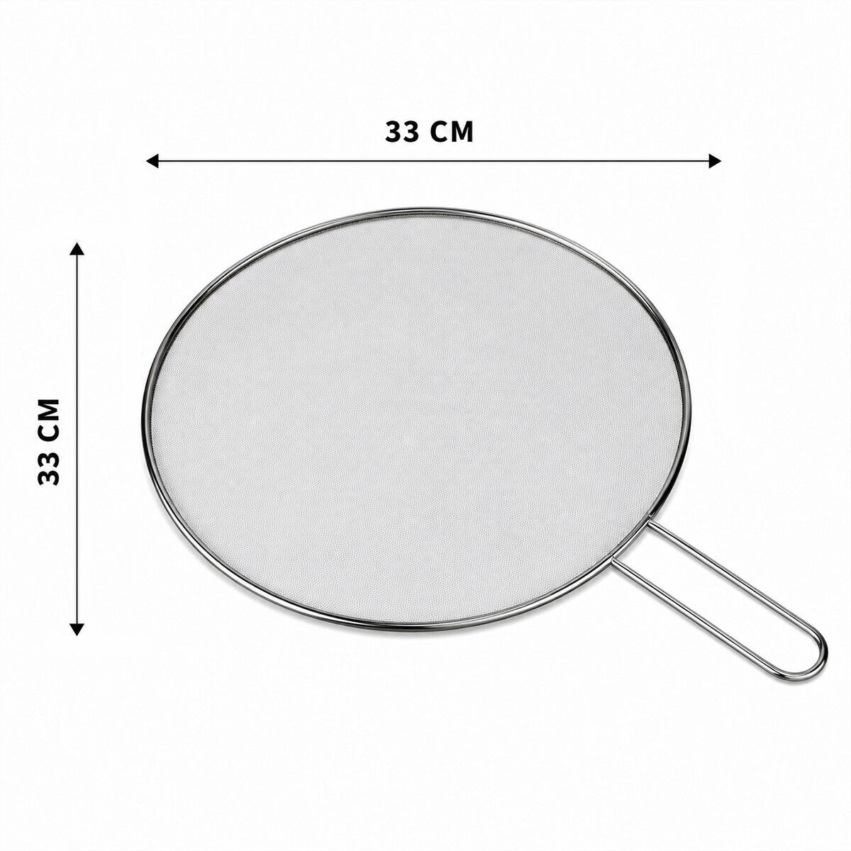 İBİCO İ22-426 ( LUX & KROM ) ( SAPLI ) ( 33CM ) TEL YAĞ SIÇRATMAZ ( METAL ÇERÇEVE & SAP ) ( SAP=17CM )*12X12