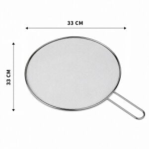 İBİCO İ22-426 ( LUX & KROM ) ( SAPLI ) ( 33CM ) TEL YAĞ SIÇRATMAZ ( METAL ÇERÇEVE & SAP ) ( SAP=17CM )*12X12