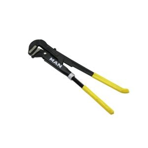 MAN ( 1'' PARMAK ) MAŞALI ÇELİK BORU ANAHTARI ( SİLİKON KAPLI ERGONOMİK SAP & 90°C BURUN )*36