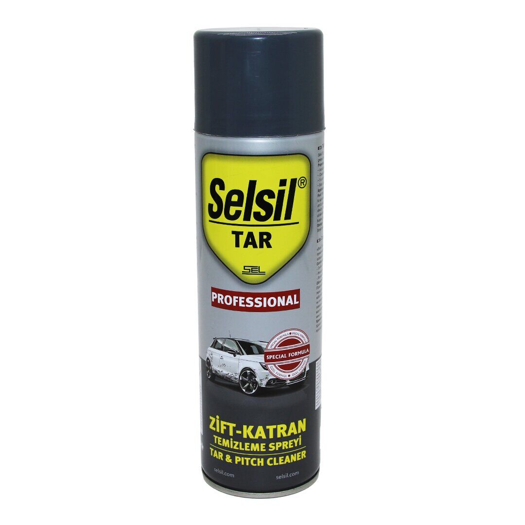 SELSİL TAS-017 TAR ( ZİFT & KATRAN ) TEMİZLEME SPREY 500ML ( KİR & YAĞ )*24