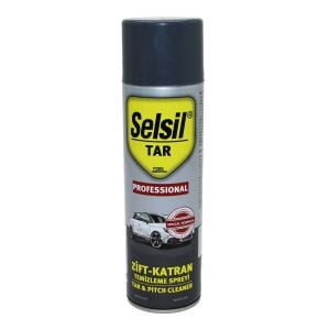 SELSİL TAS-017 TAR ( ZİFT & KATRAN ) TEMİZLEME SPREY 500ML ( KİR & YAĞ )*24
