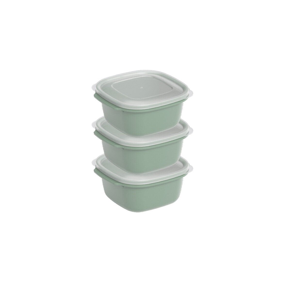 DÜNYA DP-31271-999 ( KARE ) ( 3PCS = 550ML ) EASY KEEP SAKLAMA KABI ( RENKLİ PLASTİK & ŞEFFAF KAPAK )*12=K