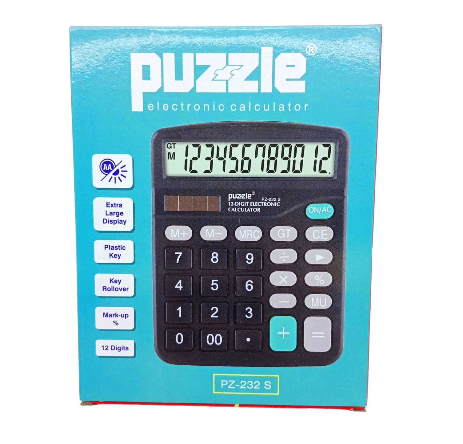 PUZZLE PZ-232S ( 12 HANELİ ) HESAP MAKİNESİ*100