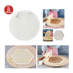 PLASTLİFE KP-177 YUVARLAK MANTI KALIBI PLASTİK ( ÇAP = 41CM )*36=K