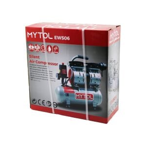 MYTOL EWS-06 HAVA KOMPRESÖRÜ (6LT) (600W) (8-BAR=115psi) (YAĞSIZ) (SESSİZ=63dB) (220V / 50Hz) (GÜÇ:0.80Hp) (HAVA GİRİŞİ:65L /min)*1