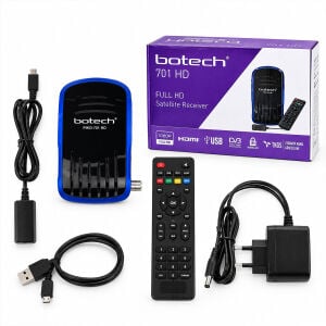 BOTECH PIKO-701 ( FULL HD ) DİJİTAL UYDU ALICISI ( HDMI & USB & WİFİ )*50
