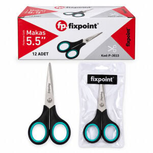 FİXPOİNT P-3033 ( 5.5'' ) KÜÇÜK YEŞİL & LACİVERT MAKAS*12X50