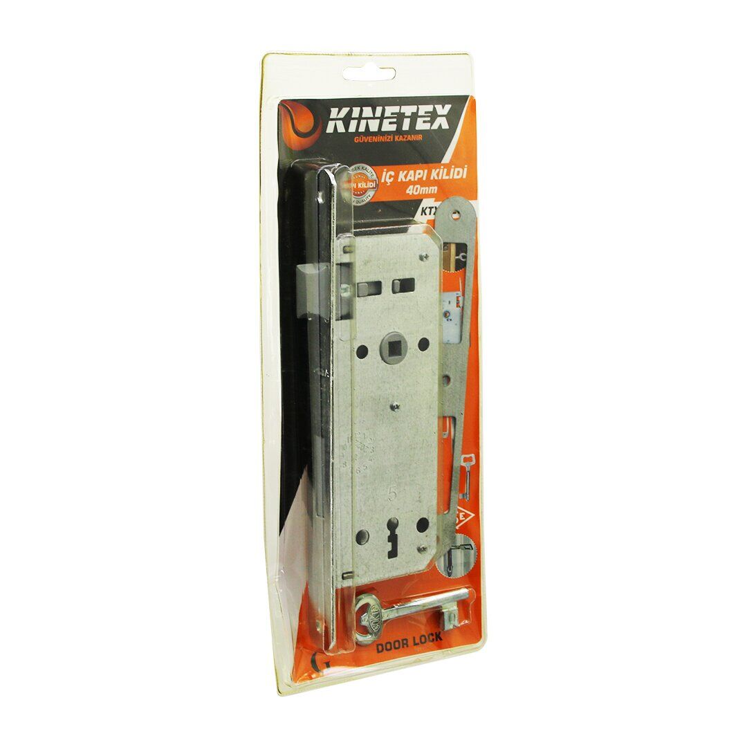 KINETEX KTX-2239 ( İÇ KAPI ) ( ODA GÖMME ) KİLİT ( 40MM ) ( ÇELİK GALVENİZ KAPLAMA GÖVDE ) ( PİRİNÇ & NİKEL MATERYALLER )*24