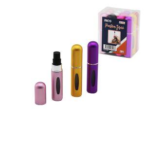 İBİCO İ15-066 ( MİNİ=CEP & ÇANTA BOY ) ( BOŞ ) SPREY PARFÜM ŞİŞESİ ( 5ML ) ( RENKLİ PLS. ) ( SEVİYE PENCERELİ )*12X120