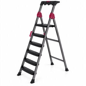 LORENZO MRD-105 ( 5+1 ) BASAMAKLI METAL MERDİVEN ( 150KG.TAŞIMA )*1