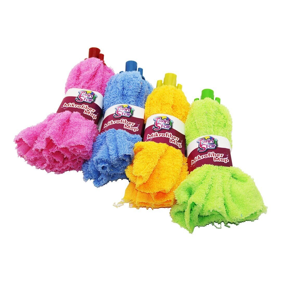 TWİN STAR MOP-002 ( HAVLU ) RENKLİ MİKROFİBER MOP*60=K