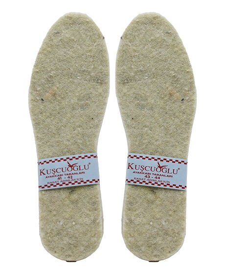 KUŞCUOĞLU KÇ-300-27007 ( DİKİŞSİZ ) ( BEYAZ & EVA & ERKEK ) YÜN KEÇE ( 41-42-- 43-44)*12X63