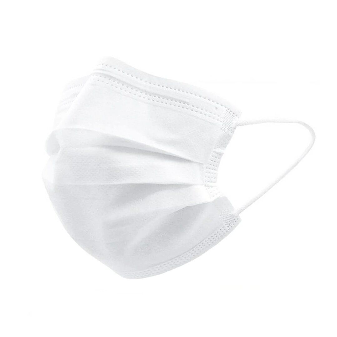 HD MASK ( BEYAZ ) ( 50PCS ) MEDİKAL CERRAHİ YÜZ MASKESİ ( TEK KULLANIMLIK & 3 KATLI )*1X48