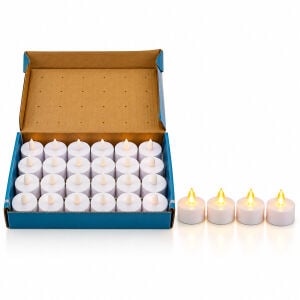 İBİCO İ10-024 ( PİLLİ ) ( YUVARLAK & BEYAZ ) RENKLİ LED MUM ( ÇAP : 3.7CM YÜKSEKLİK : 3.5CM )*24X40